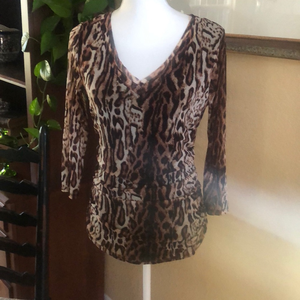 INC Animal-Print Top